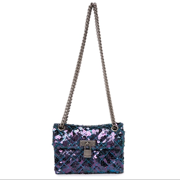💥HOST PICK💥 KURT GEIGER Mini Brixton Sequin Crossbody Lock Bag❤️❤️❤️🎉🎉🎉 - Picture 2 of 4